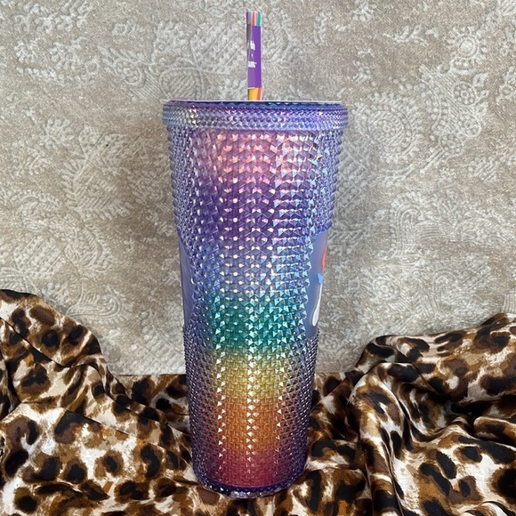 Brand New Starbucks x Sofie Birkin Iridescent Rainbow Studded 24oz Venti Tumbler - Picture 5 of 16